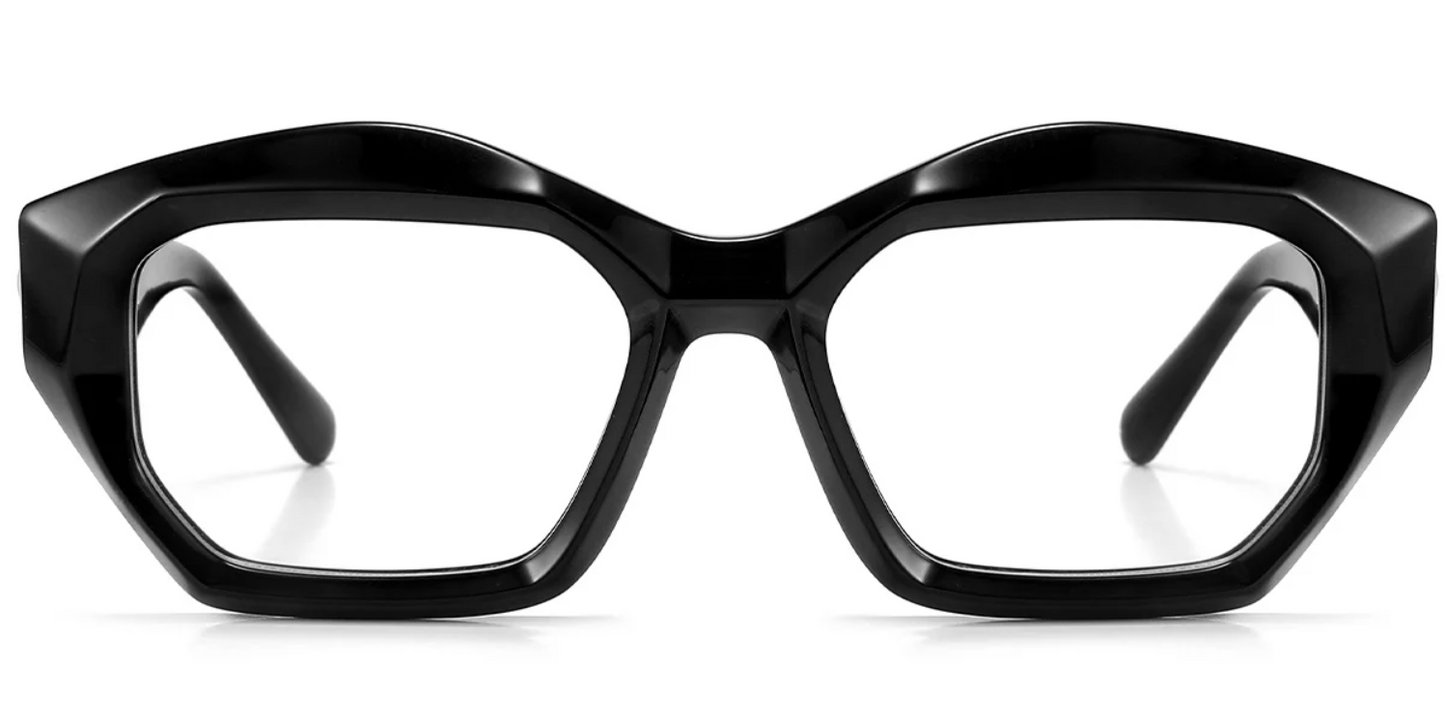 Acetate Square Geometric Frame F5572