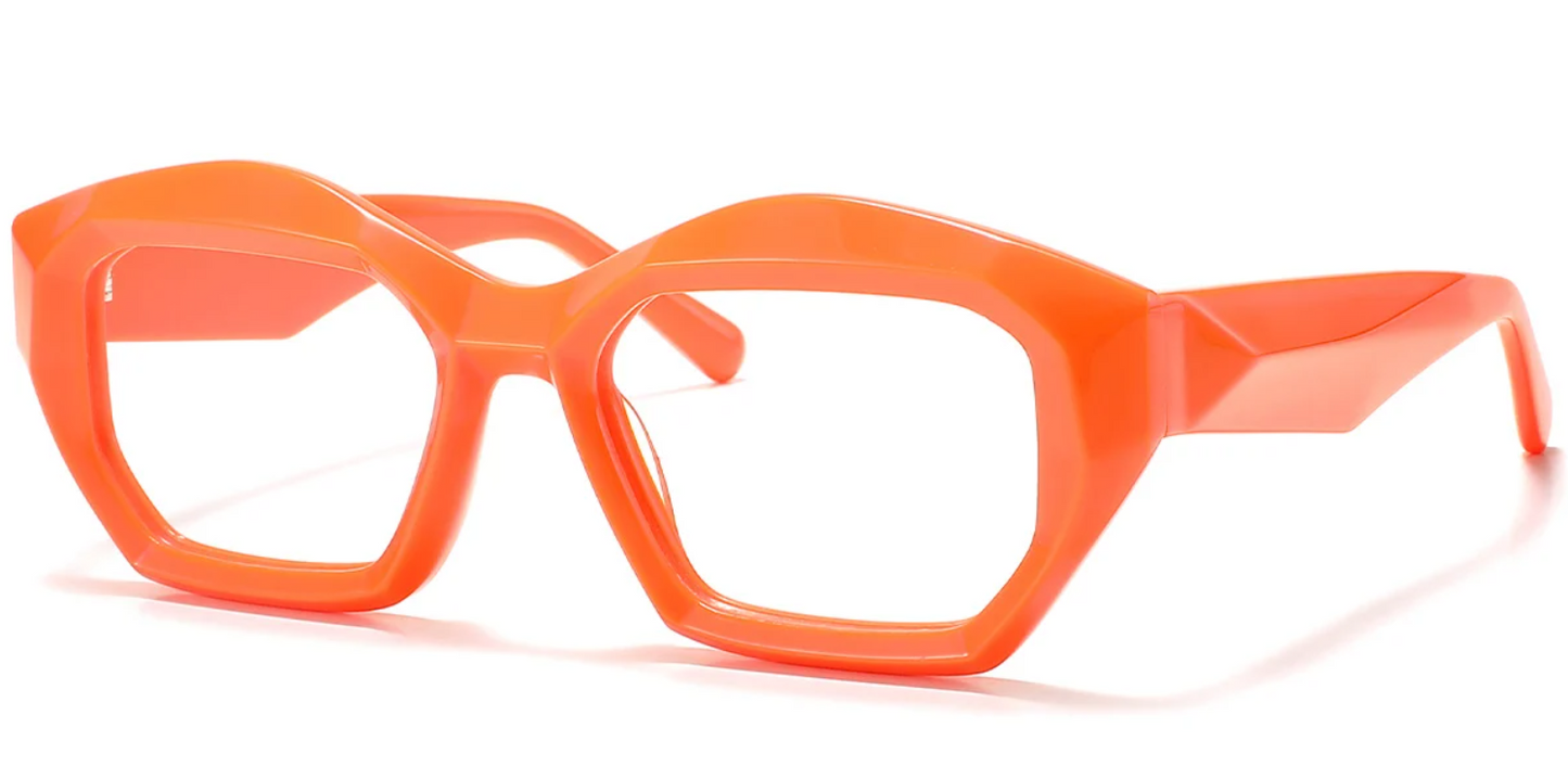 Acetate Square Geometric Frame F5572