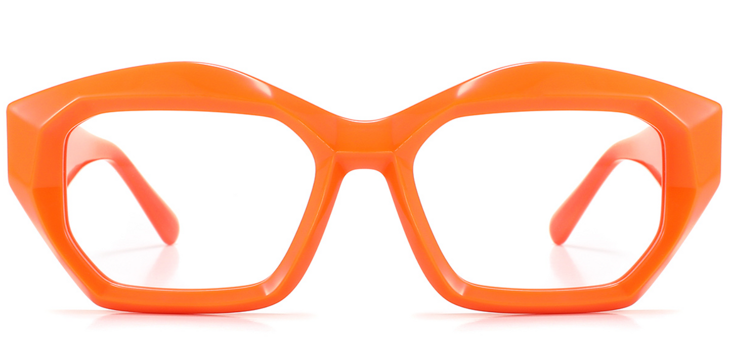 Acetate Square Geometric Frame F5572