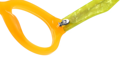 Acetate Round Geometric Frame F5981