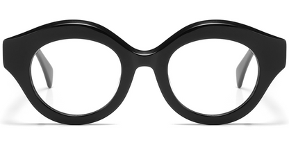 Acetate Round Geometric Frame F5981