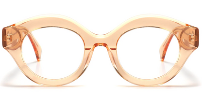 Acetate Round Geometric Frame F5981