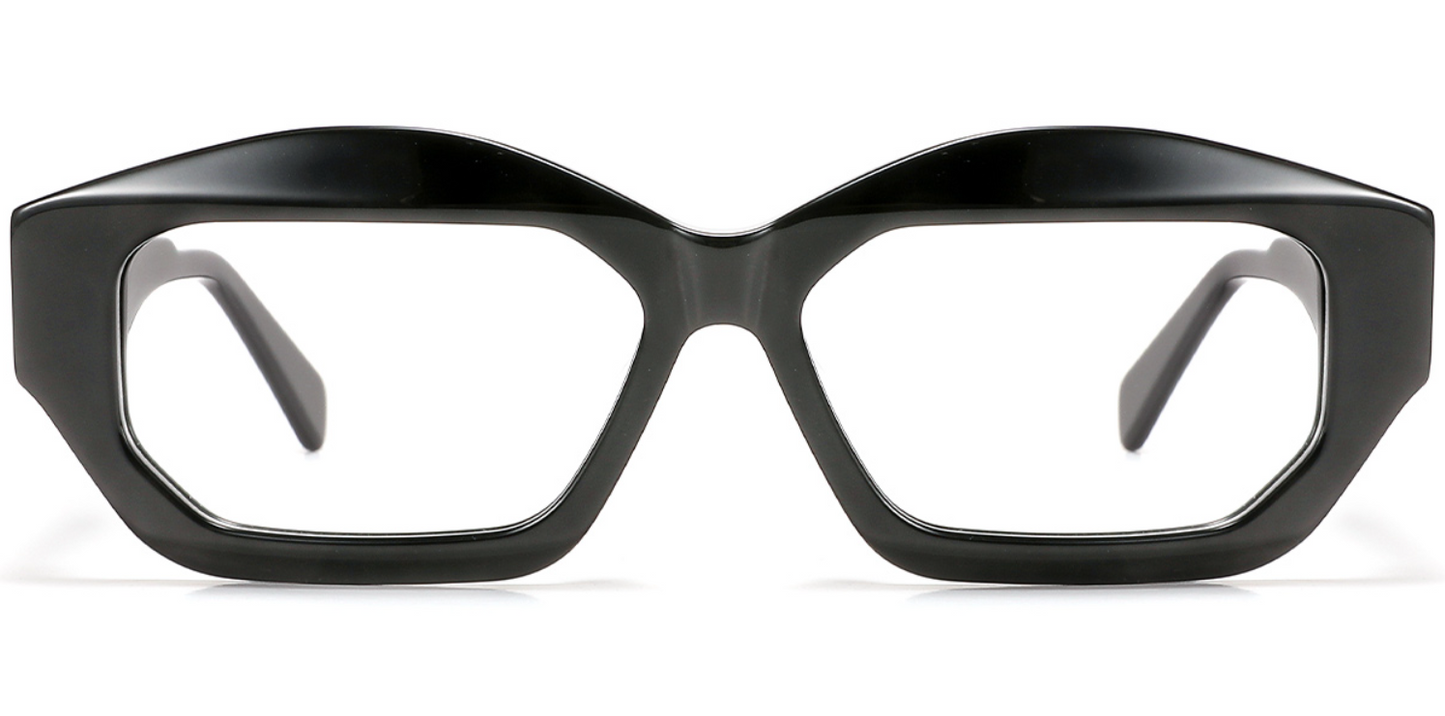 Acetate Rectangle Geometric Frame F5574