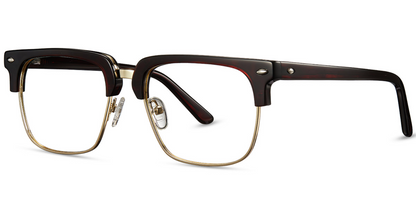 Acetate;Metal Browline Frame F3204