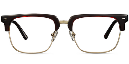 Acetate;Metal Browline Frame F3204