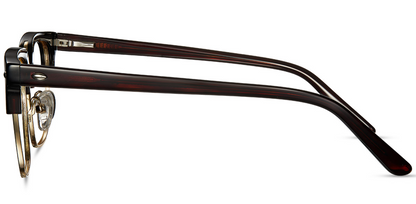 Acetate;Metal Browline Frame F3204