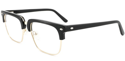 Acetate;Metal Browline Frame F3204