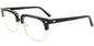 Acetate;Metal Browline Frame F3204