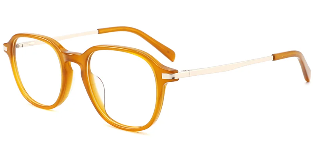 Acetate Metal Oval Frame F3167