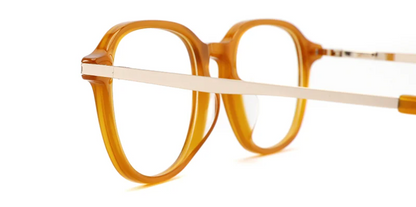 Acetate Metal Oval Frame F3167