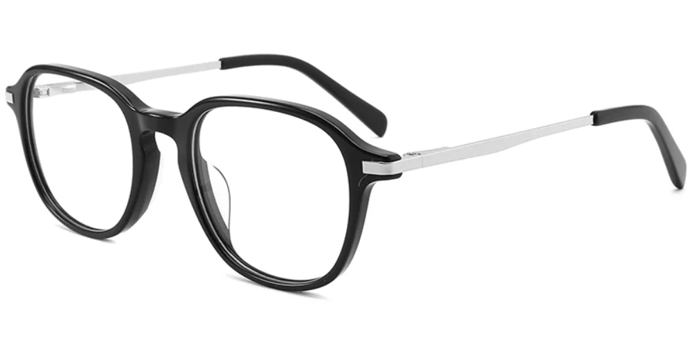 Acetate Metal Oval Frame F3167