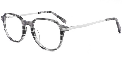 Acetate Metal Oval Frame F3167
