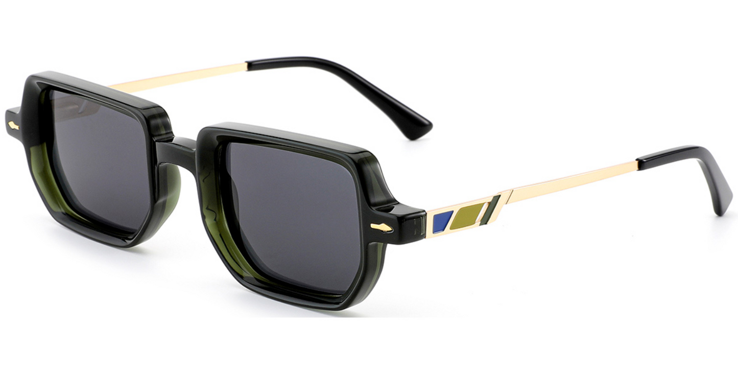 Acetate Rectangle Sunglasses SG7605