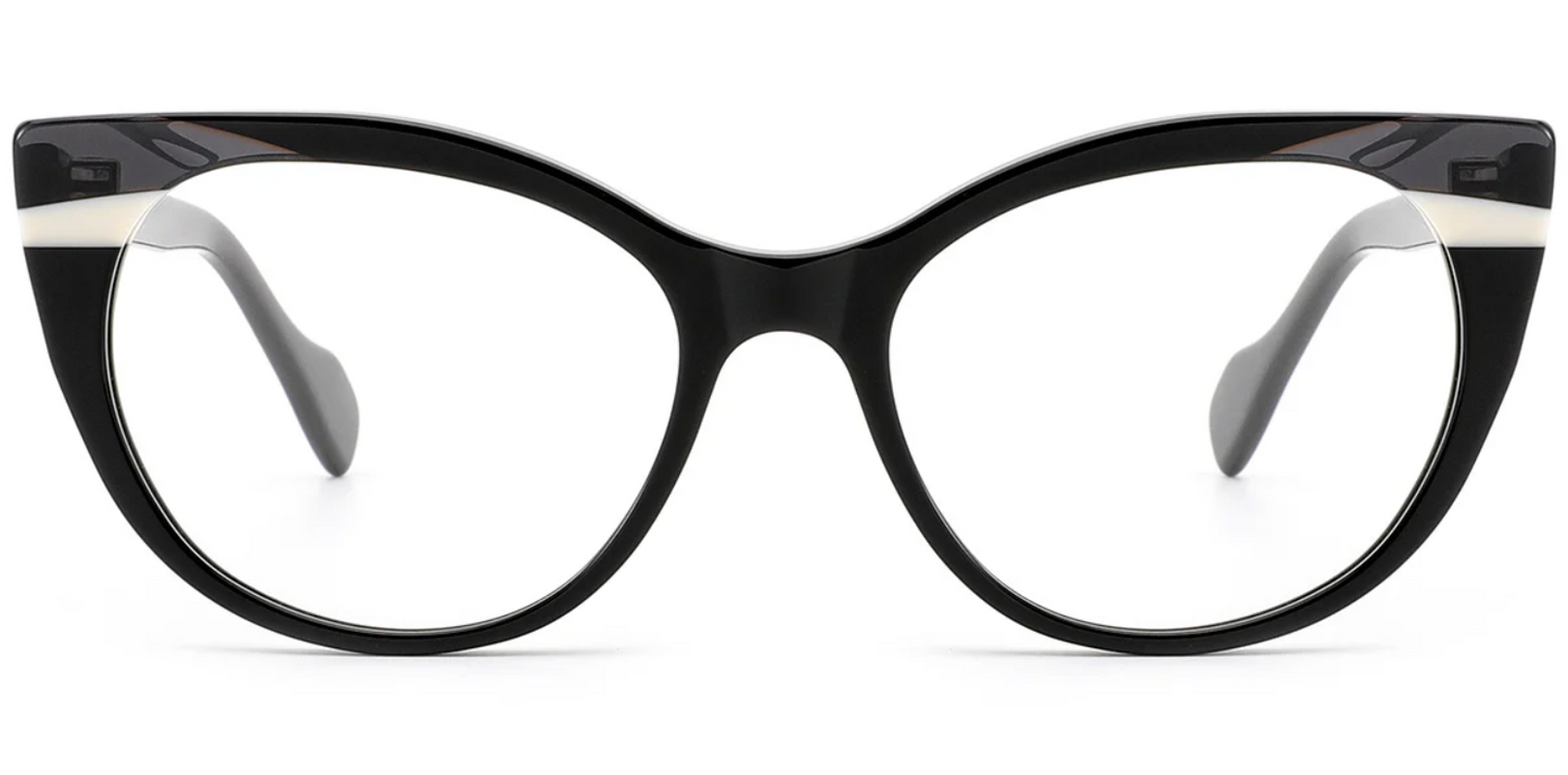 Acetate Cat Eye Frame F8596