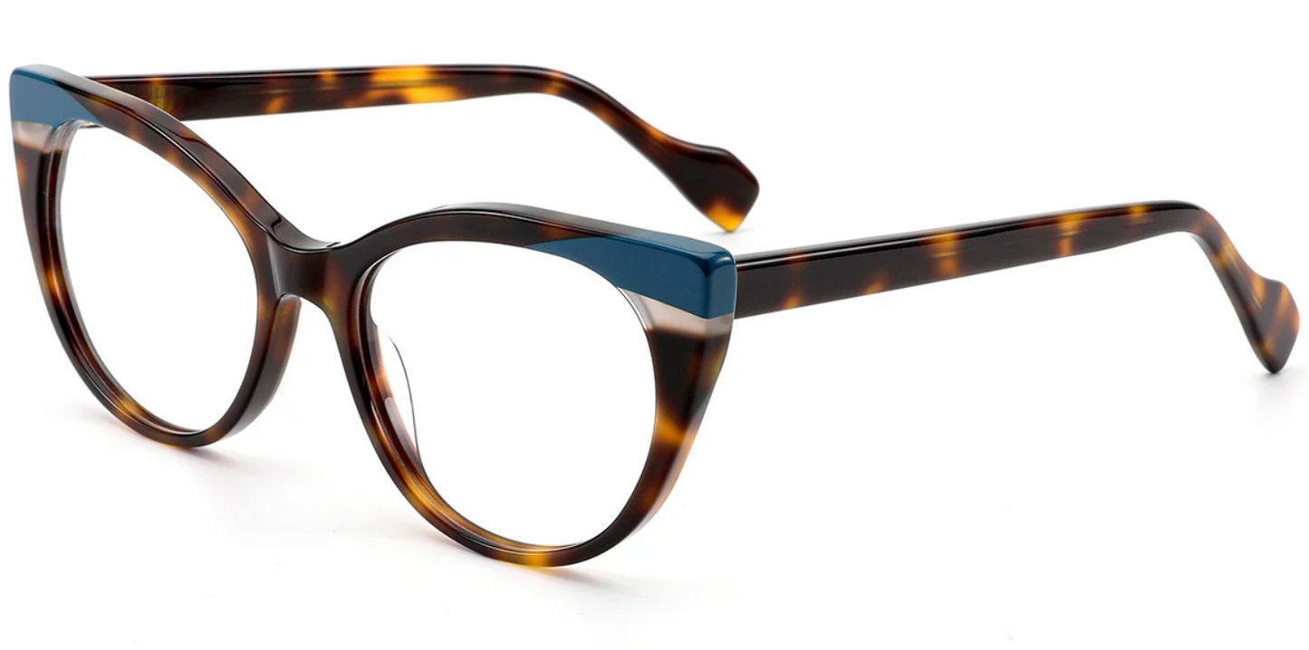 Acetate Cat Eye Frame F8596