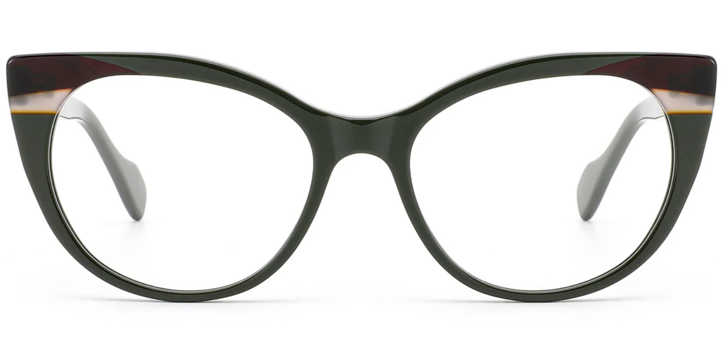 Acetate Cat Eye Frame F8596