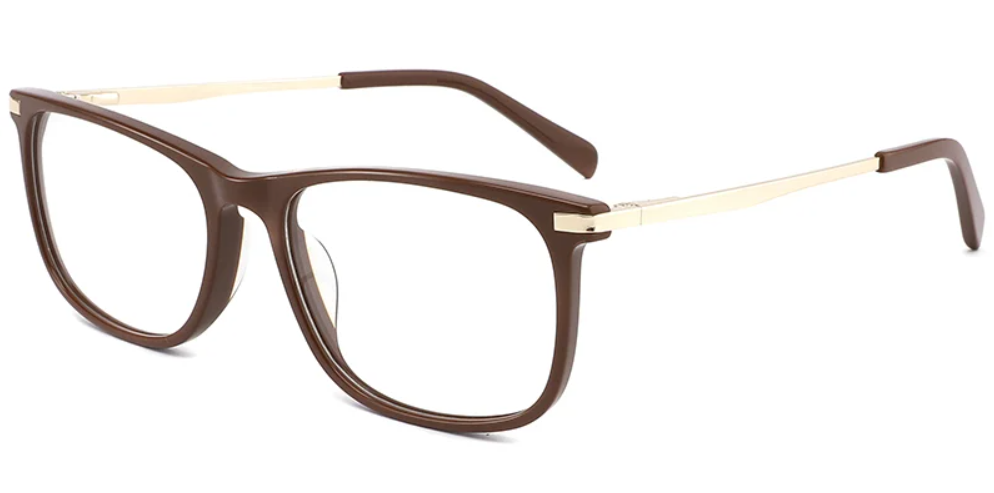 Acetate Metal Rectangle Frame F3168