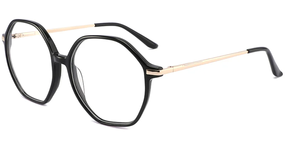 Mixed Material;Acetate Geometric Frame F3959