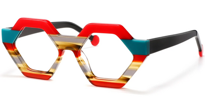 Acetate Geometric Frame F5592