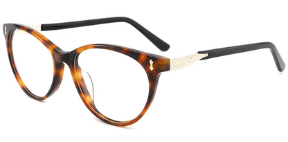 Acetate Metal Oval Frame F3175