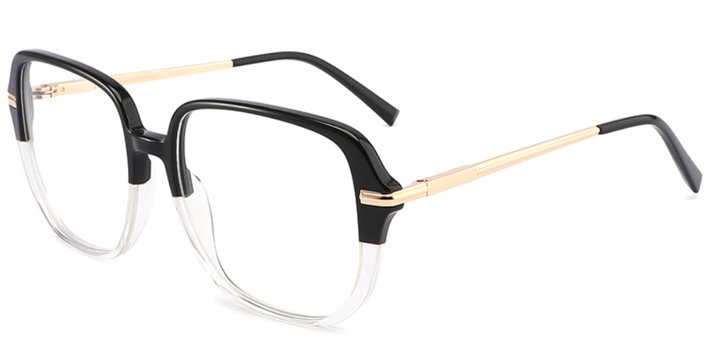 Mixed Material;Acetate Square Frame F3961