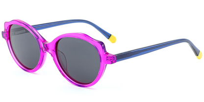 Kid's Acetate Oval Cat Eye Sunglasses SG7105