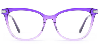 Acetate & Titanium Cat Eye Frame F8681