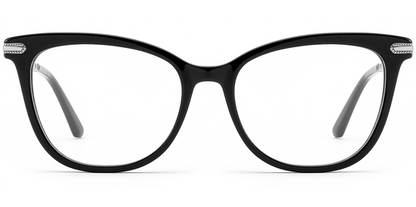 Acetate & Titanium Cat Eye Frame F8681