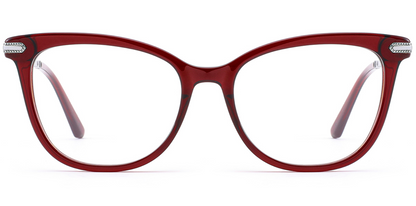 Acetate & Titanium Cat Eye Frame F8681
