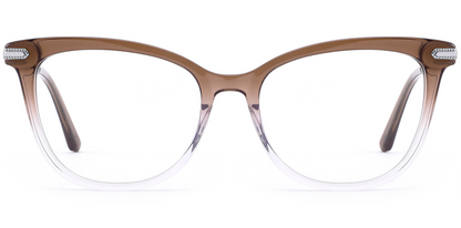 Acetate & Titanium Cat Eye Frame F8681
