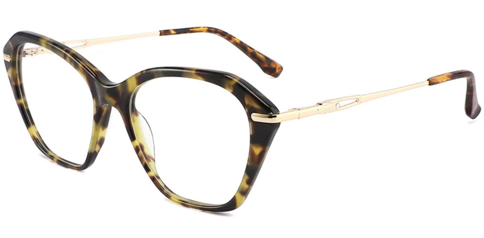 Mixed Material;Acetate Geometric Frame F3955