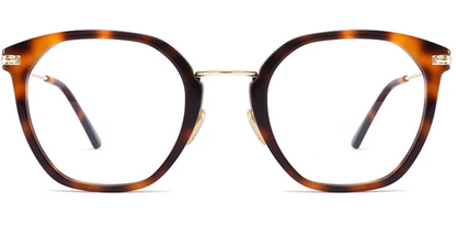 Acetate Metal Oval Frame F3293