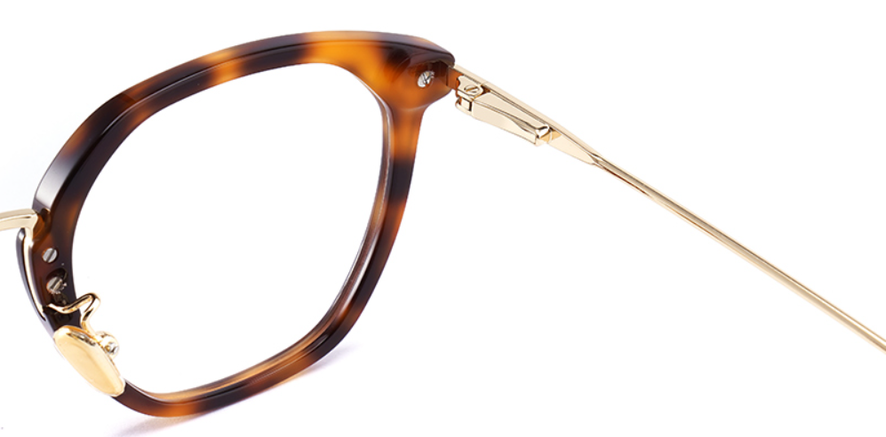 Acetate Metal Oval Frame F3293