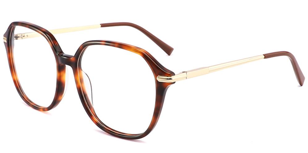 Mixed Material;Acetate Geometric Frame F3960