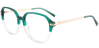 Mixed Material;Acetate Geometric Frame F3960