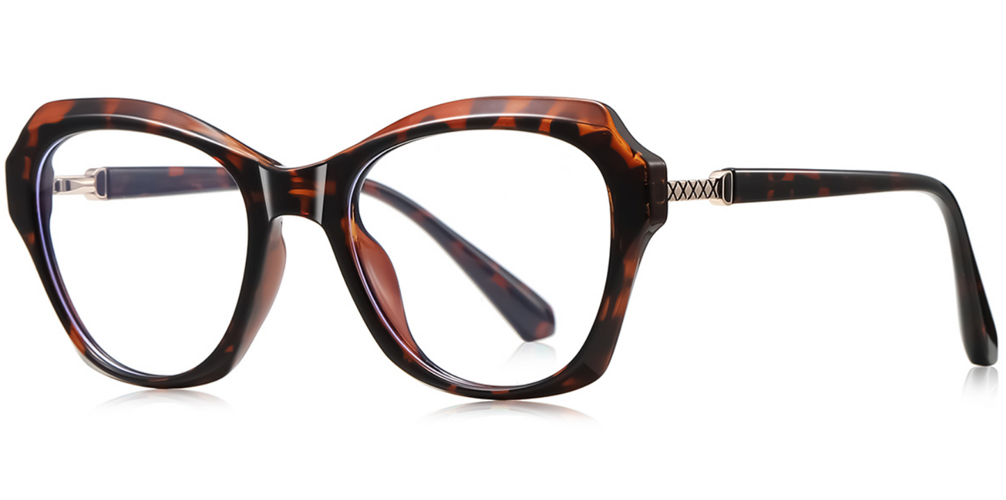 TR, Mixed Material Square Frame F8638