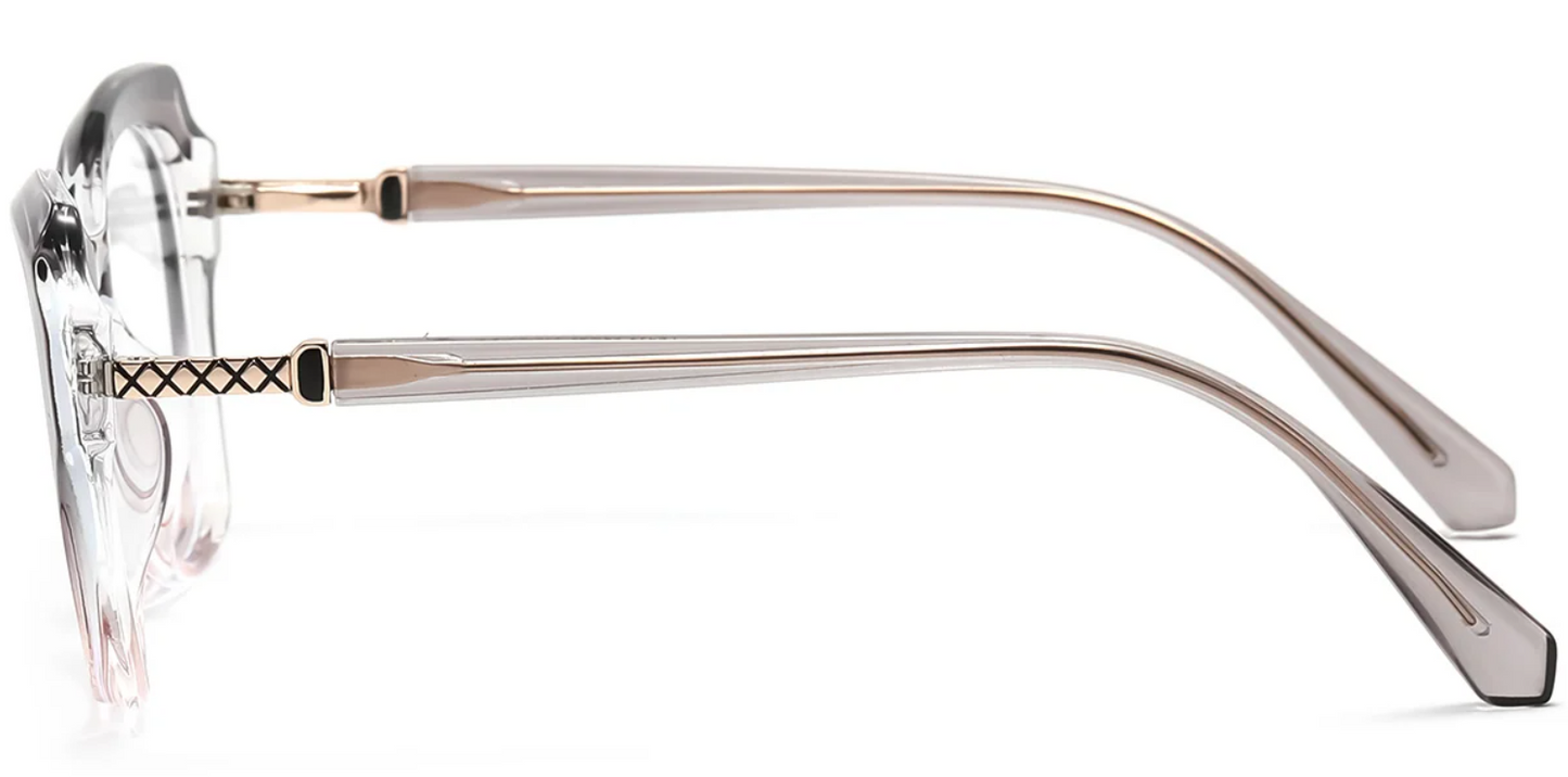 TR, Mixed Material Square Frame F8638