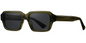 Acetate Rectangle Sunglasses SG8674