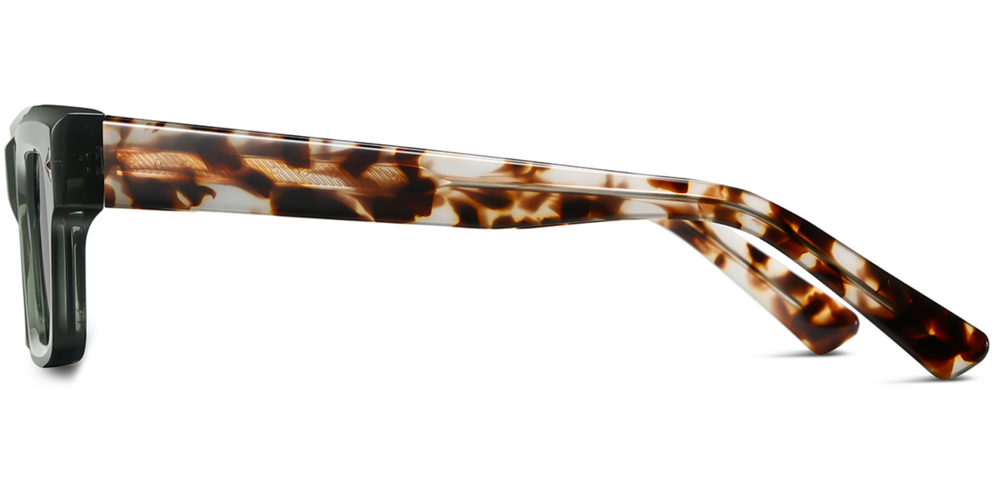 Acetate Rectangle Sunglasses SG8668