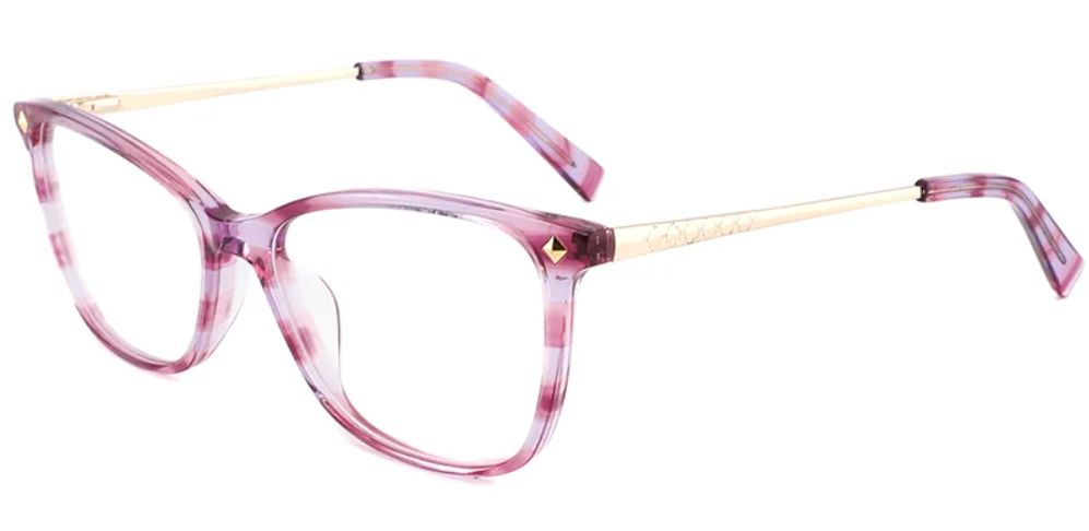 Acetate Metal Oval Frame F3171