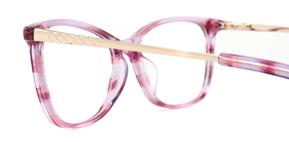 Acetate Metal Oval Frame F3171