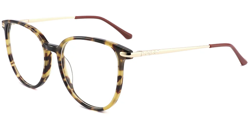 Mixed Material;Acetate Oval Frame F3958