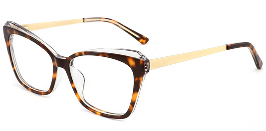 Acetate Square Cat Eye Frame F4282
