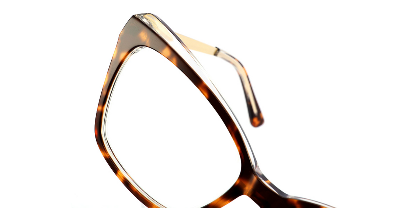 Acetate Square Cat Eye Frame F4282