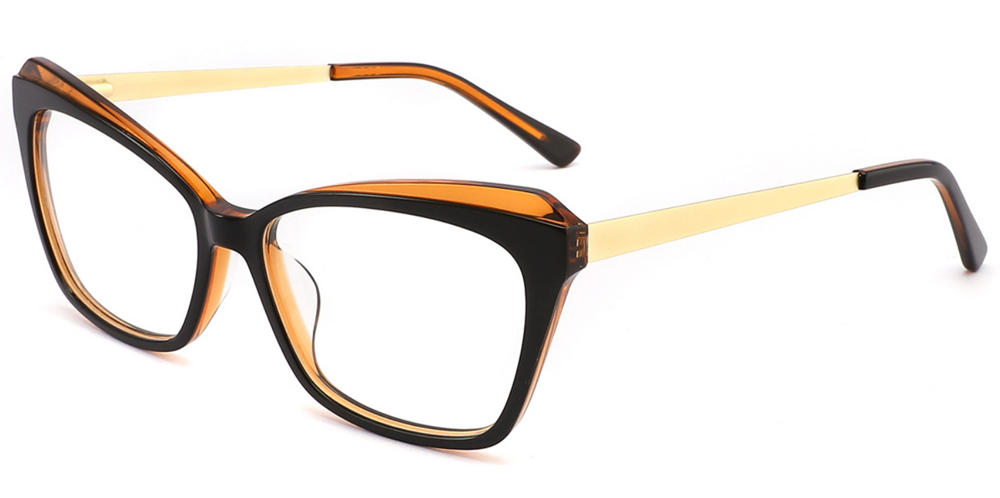 Acetate Square Cat Eye Frame F4282
