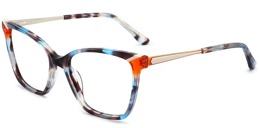Acetate Square Cat Eye Frame F4246