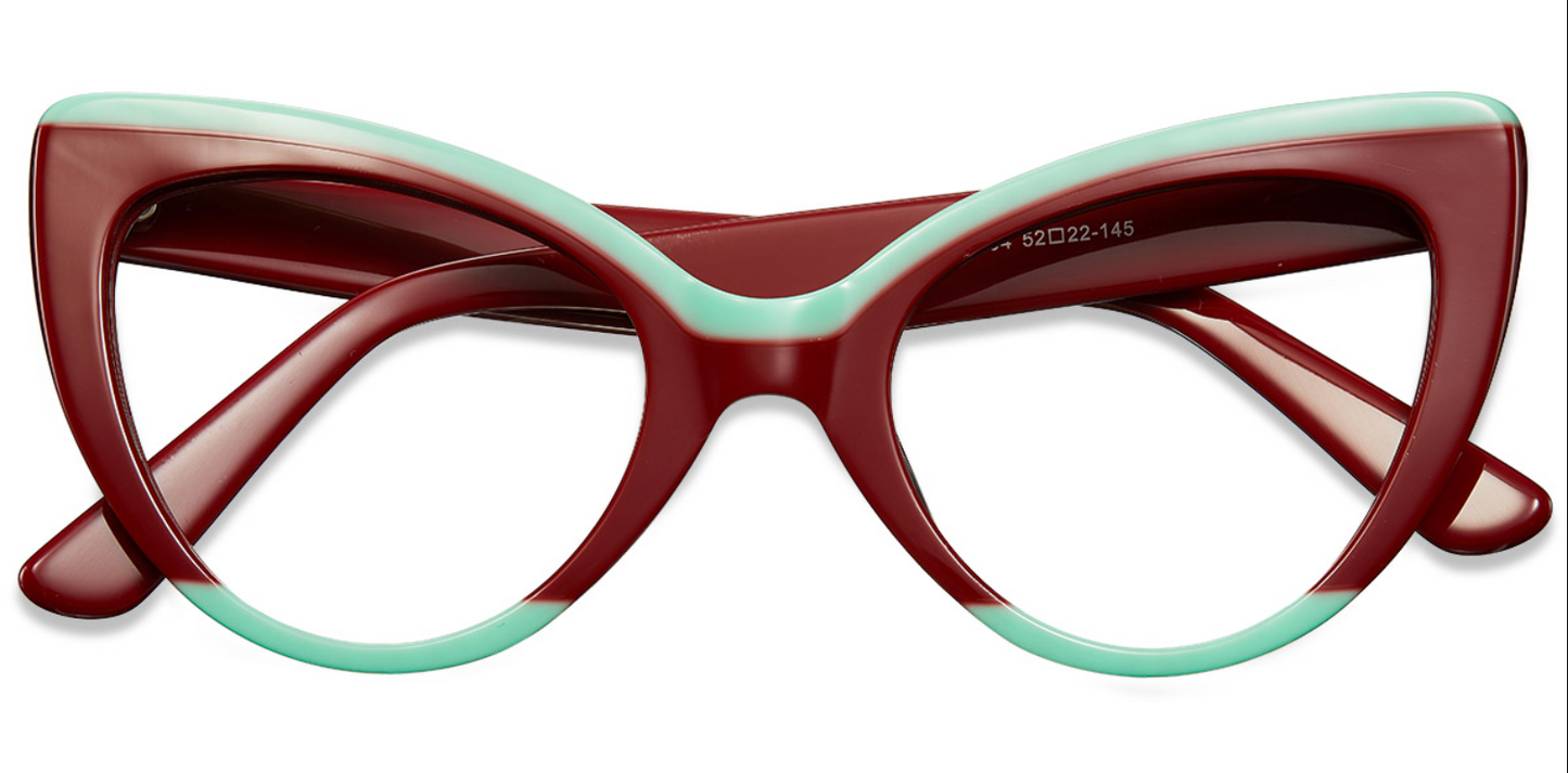 Acetate Cat Eye Frame F3732