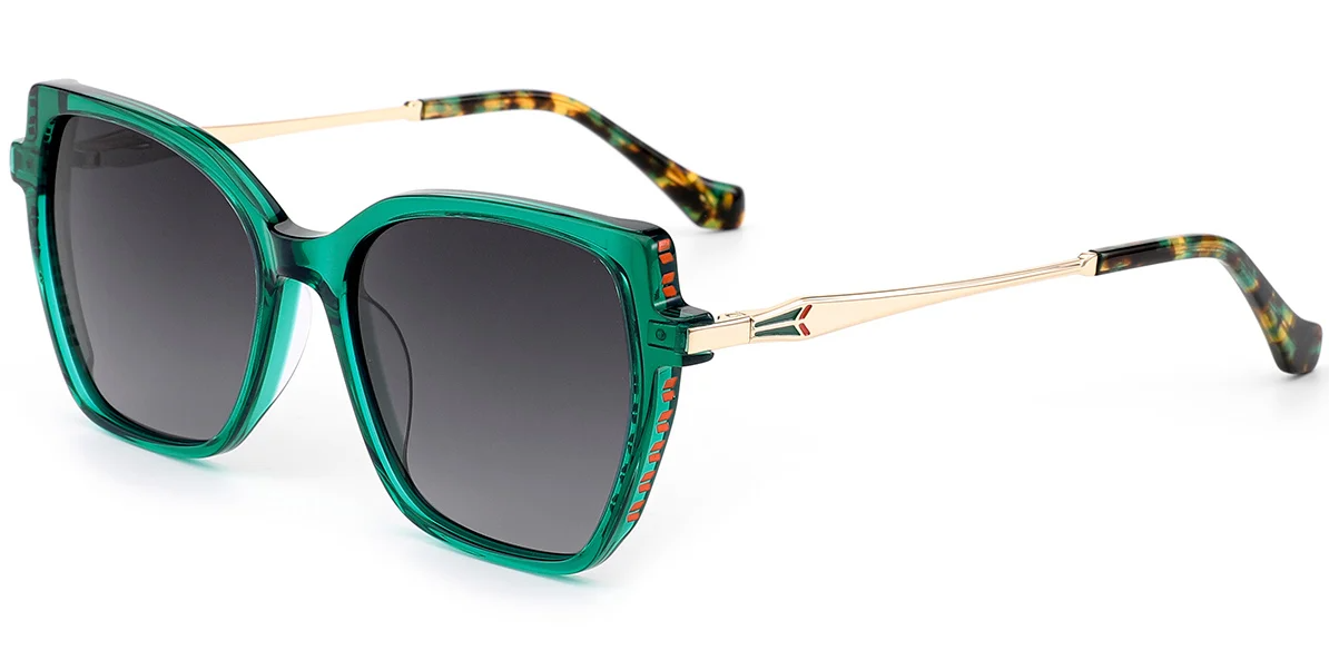 Lunettes de soleil carrées en acétate SG7859