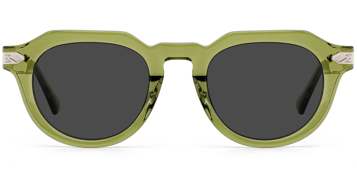 Ovale Acetat-Sonnenbrille SG7871