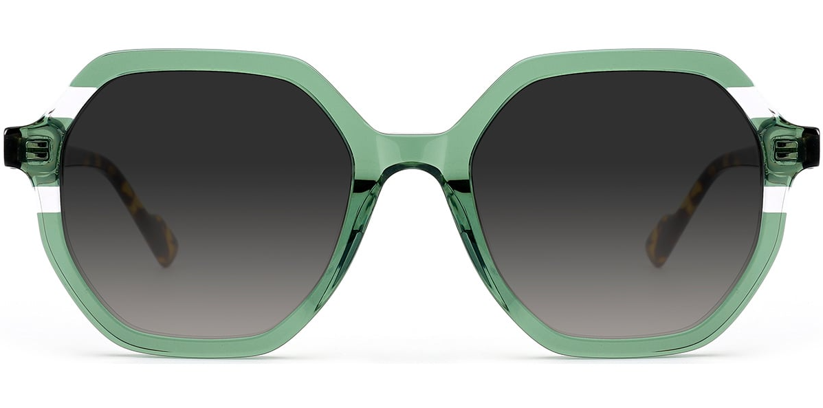 Acetate Geometric Sunglasses SG7251